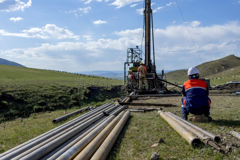 Drill rig 07 royalty free stock photography