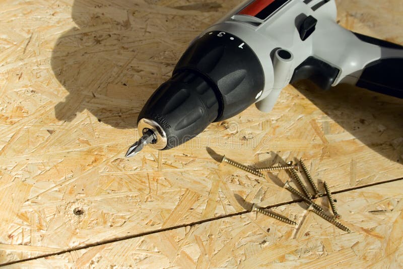 Drill with Screws stock image. Image of accessibility 5405549