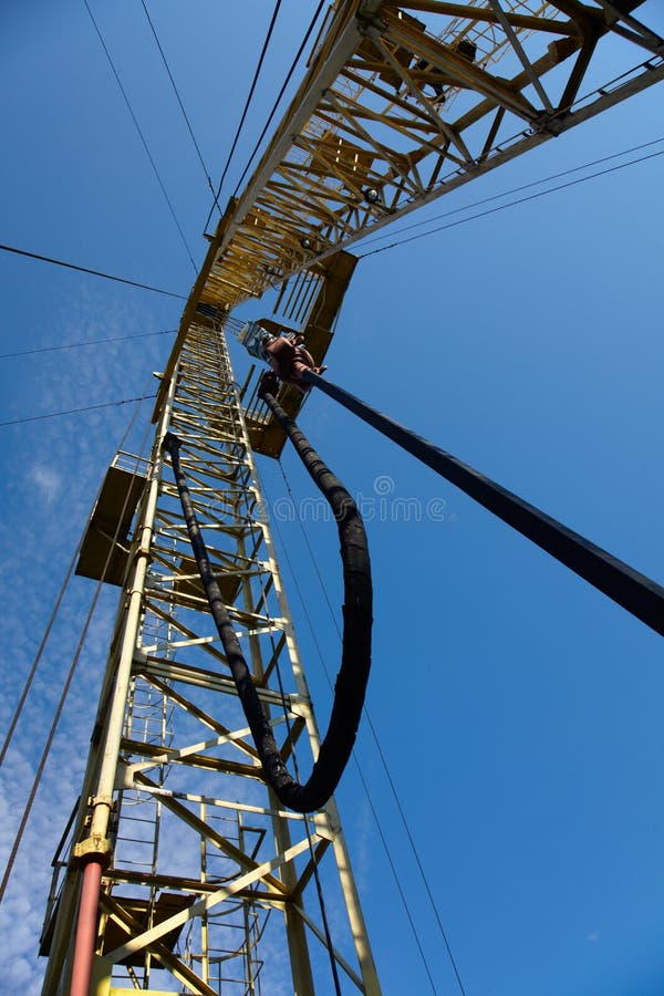 Derrick of Offshore Jack Up Drilling Rig Stock Image Image of gasoline, equipment 26630531