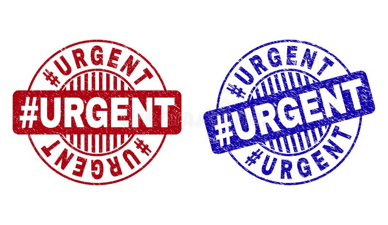 DRINGENDE strukturierte runde Stempelsiegel Schmutz Hashtag vektor abbildung DRINGENDE strukturierte runde Stempelsiegel Schmutz Hashtag vektor abbildung