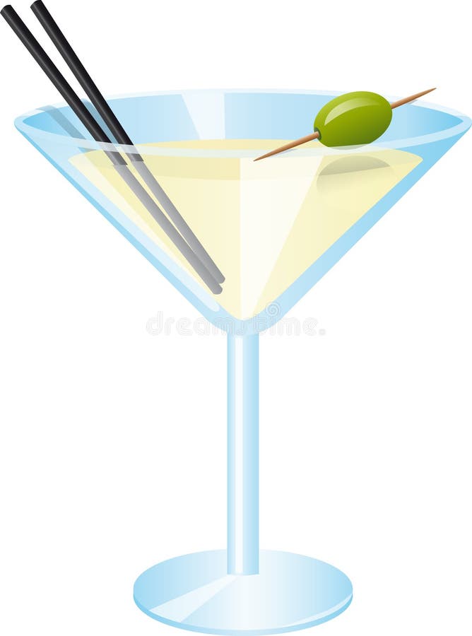 Retro-style Martini stock vector. Illustration of drink - 4273088
