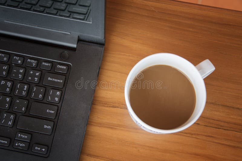 Drink coffee ready to work stock image. Image of coffee 90856883