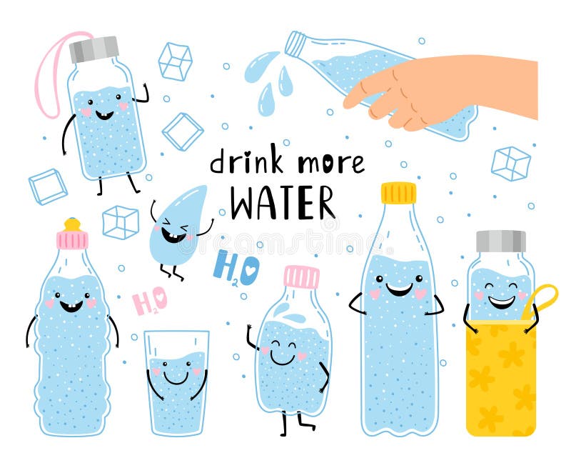Drink More Water Stock Illustrations – 762 Drink More Water Stock  Illustrations, Vectors & Clipart - Dreamstime