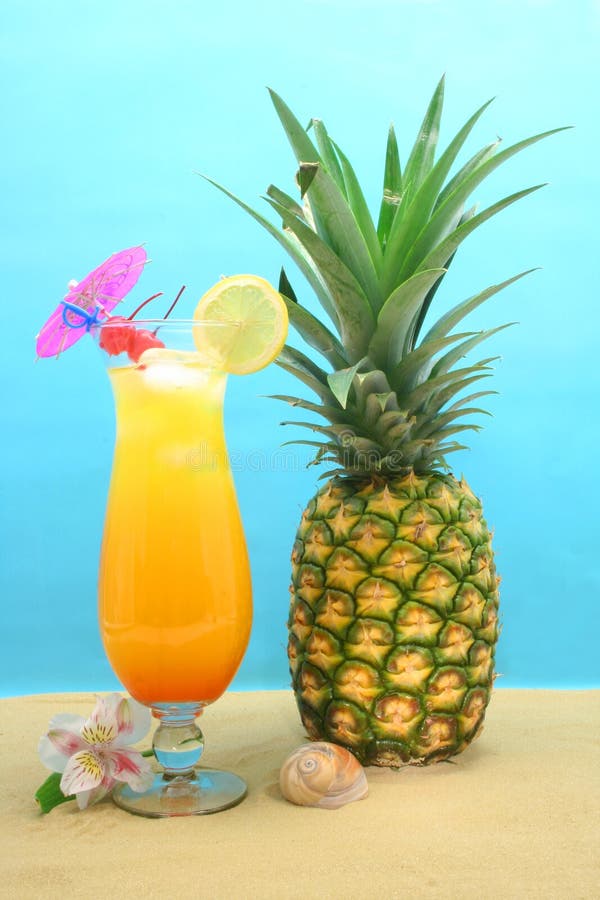 Drink and Pineapple