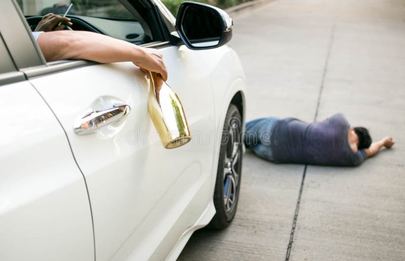 Drinking Alcohol while Driving is Dangerous Stock Image Image of