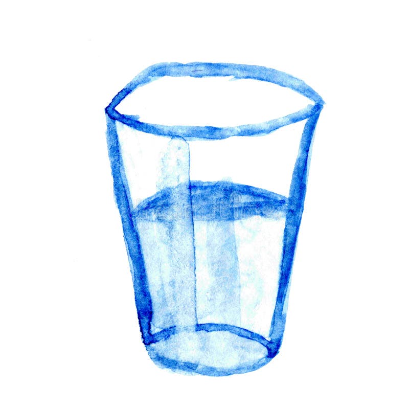 How to Draw a Glass of Water 