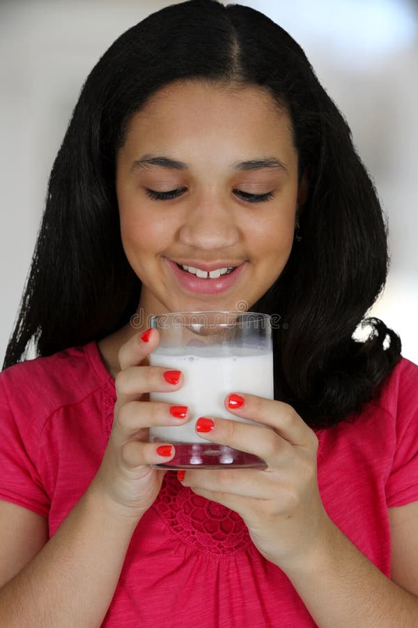 Drinking Milk stock image. Image of youth, teen, nutrition 24870497
