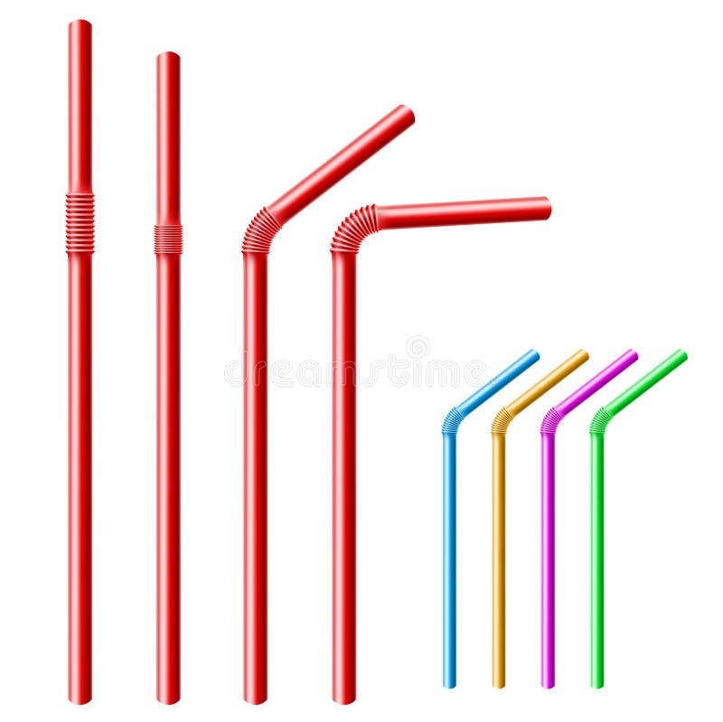 Drinking straw set