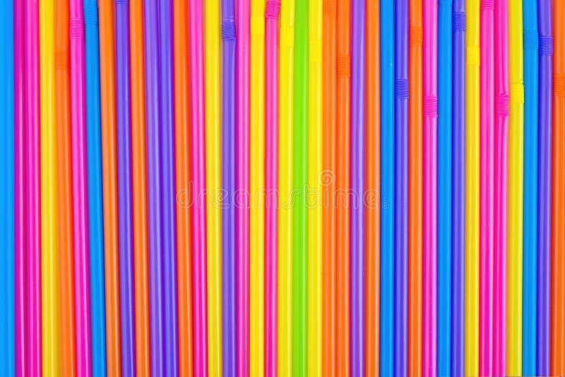 Drinking straws as colorful background.