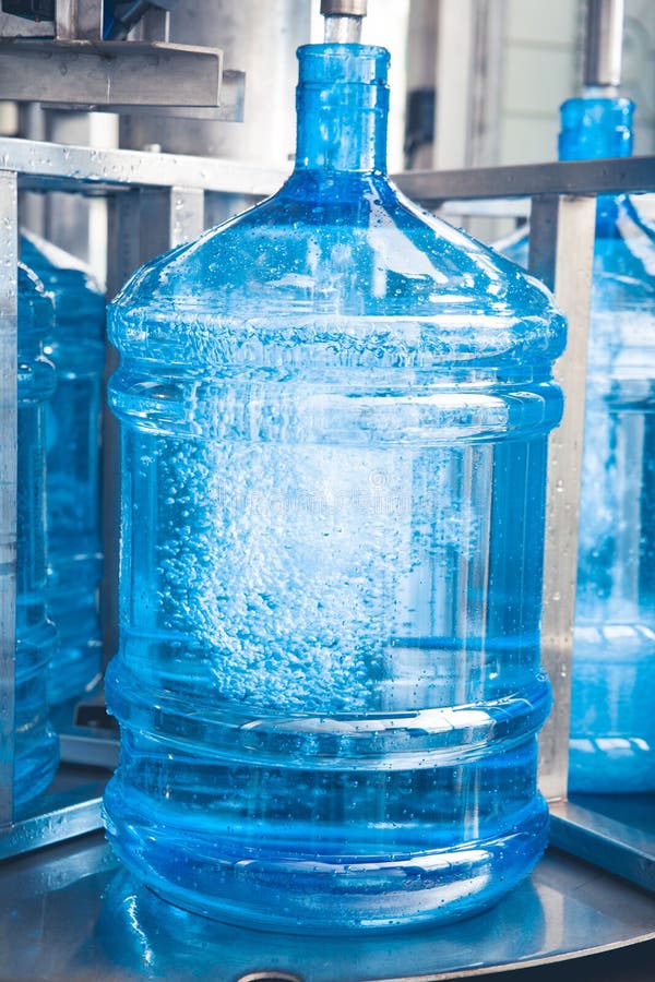 Bottle with drink water on the production line. Bottle with drink water on the production line