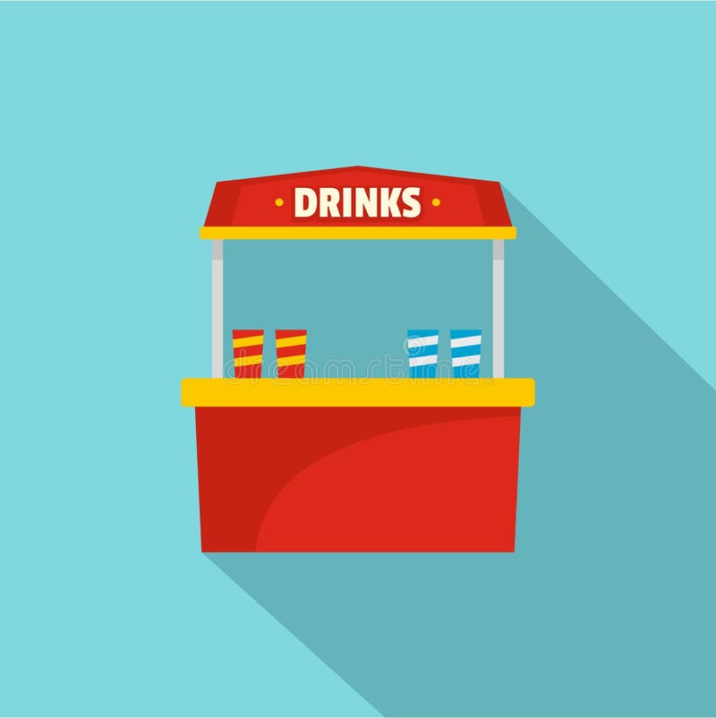 Drinks Selling Icon, Simple Style. Stock Vector Illustration of fast, downtown 107720739
