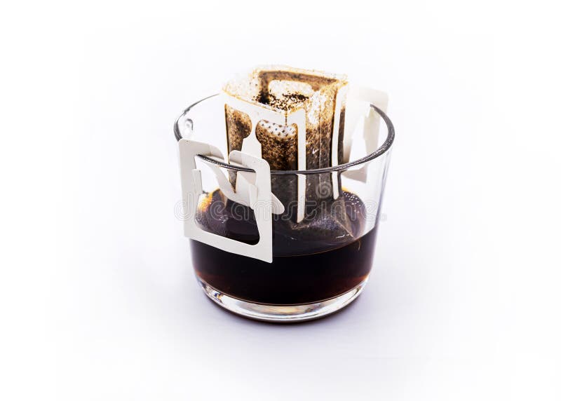 Drip or Brewed Coffee, Drip Bag of Fresh Coffee, Morning Coffee Drip