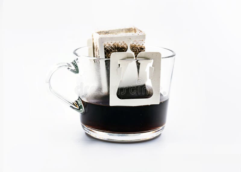 Drip or brewed coffee, Drip bag of fresh coffee, Morning coffee drip