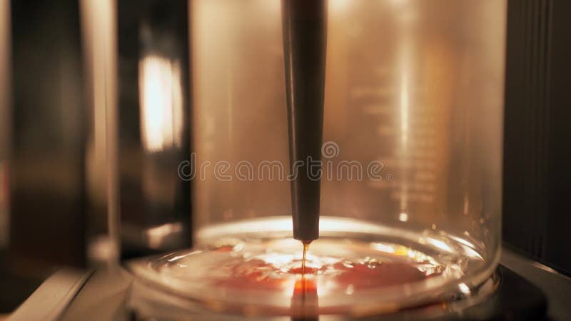 Drip coffee. Making filter coffee using a coffee maker stock video