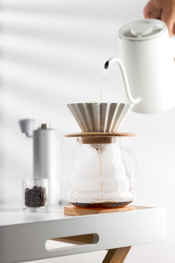 Drip hot coffee stock photo. Image of drip, process 265020068