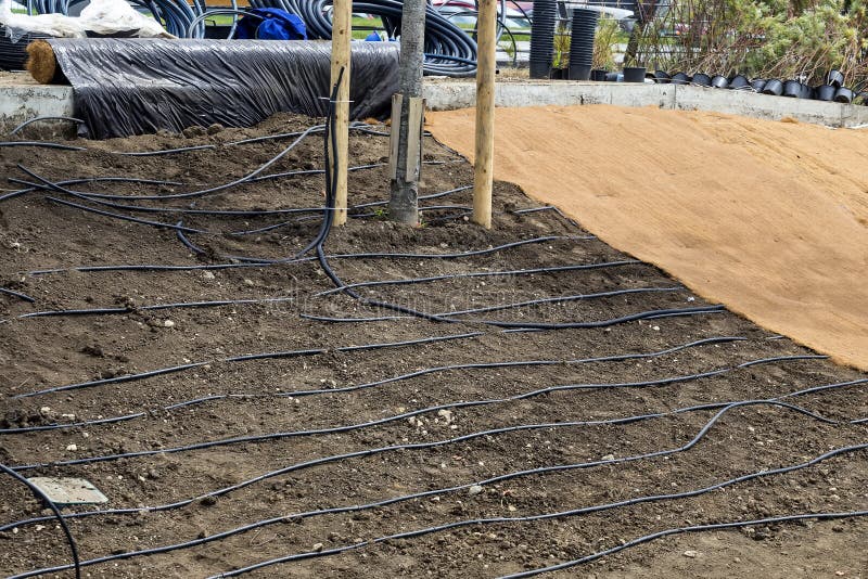 Drip Irrigation Valve Box with Valves Stock Image Image of garden