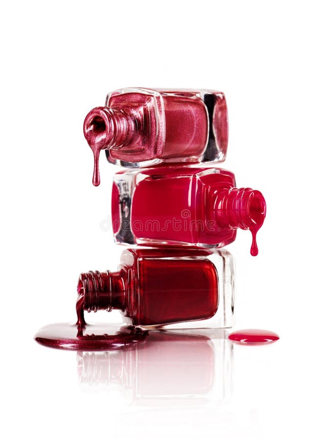 Nail Polish Dripping From Stacked Bottles Stock Photo, Picture and Royalty  Free Image. Image 15327198.