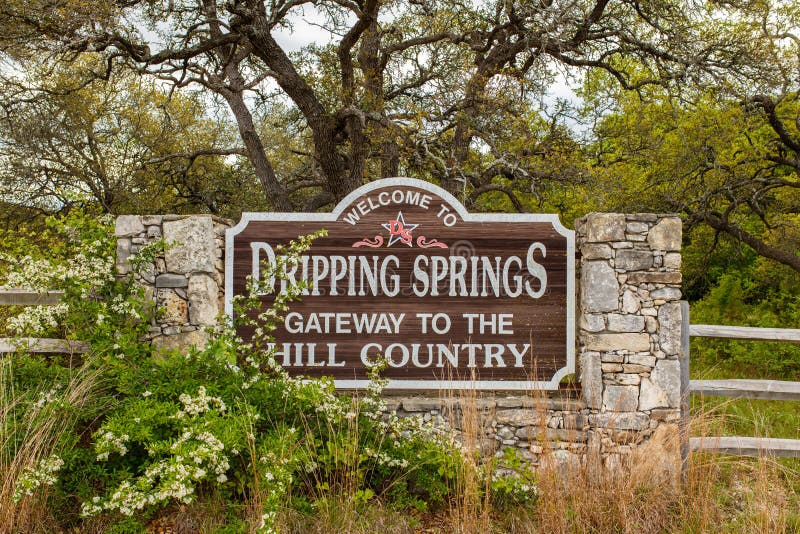 Dripping Springs Texas stockbild Dripping Springs Texas stockbild