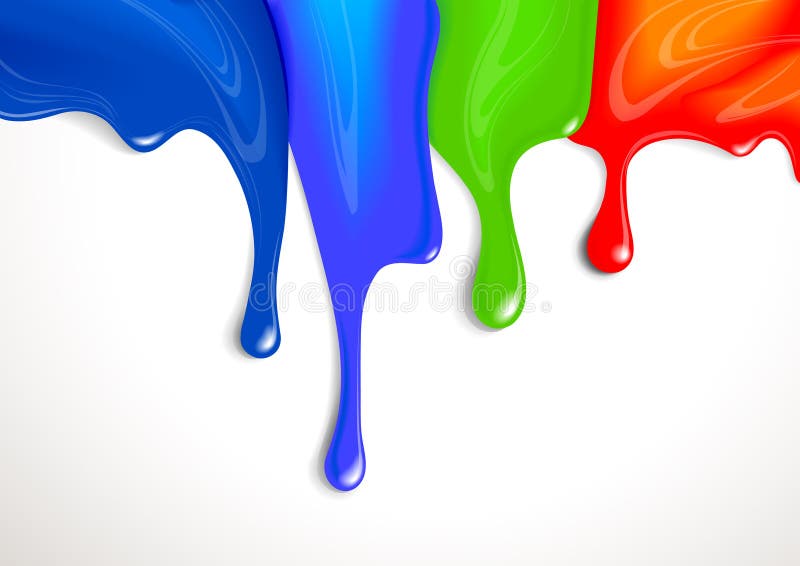 Drips of paint vector illustration