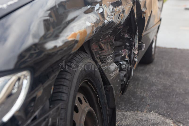 Driver Side Accident Damage Stock Image Image of fault, insurance