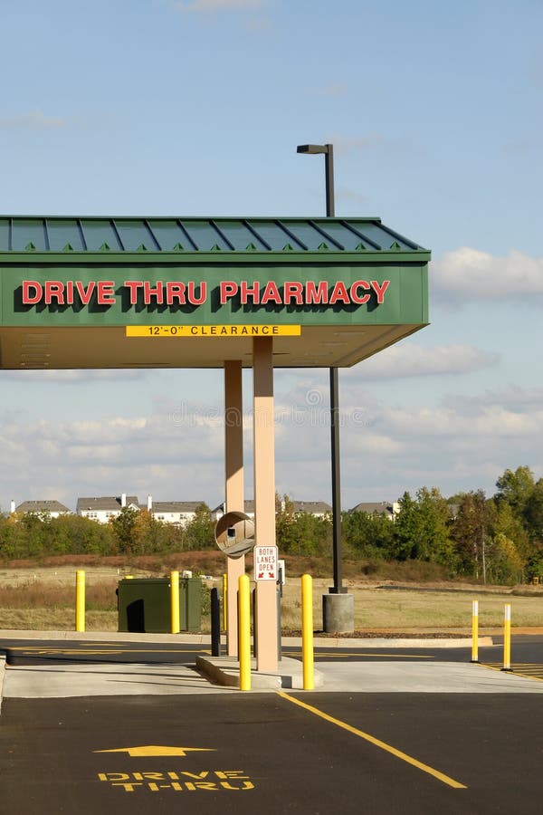 Drive Thru Pharmacy stock image. Image of convenient, health 3477439