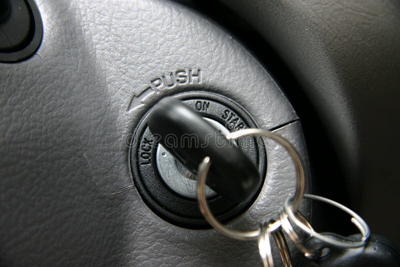 Key in the car. Round dashboard stock images, royalty-free photos and pictures