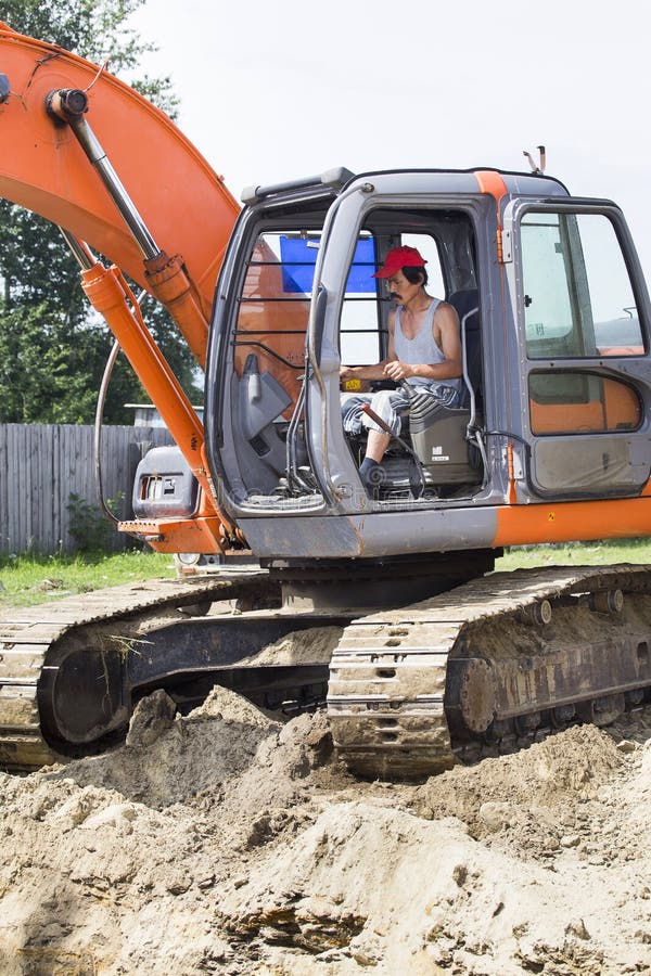 Excavator at the Construction Site. Stock Photo Image of excavation