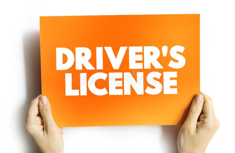 Driver`s License Legal Authorization Confirming Authorization To