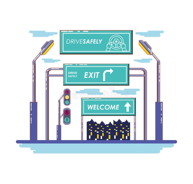 Driver Safely Campaign Label Stock Vector Illustration of protect