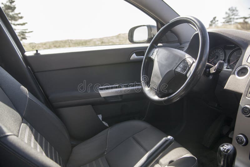 Driver seat stock image. Image of interior, front, shift - 155652851