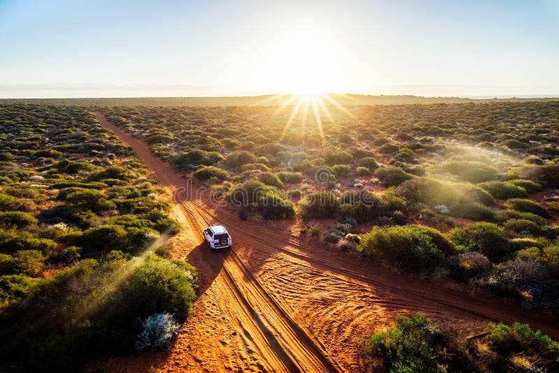 Driving in the Australian Outback