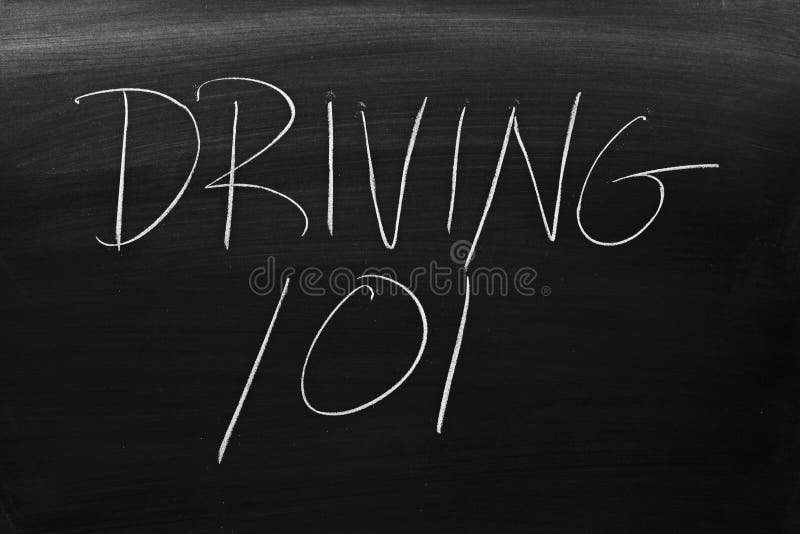 Driving 101 on a Blackboard Stock Photo Image of basic, lecture 84750144