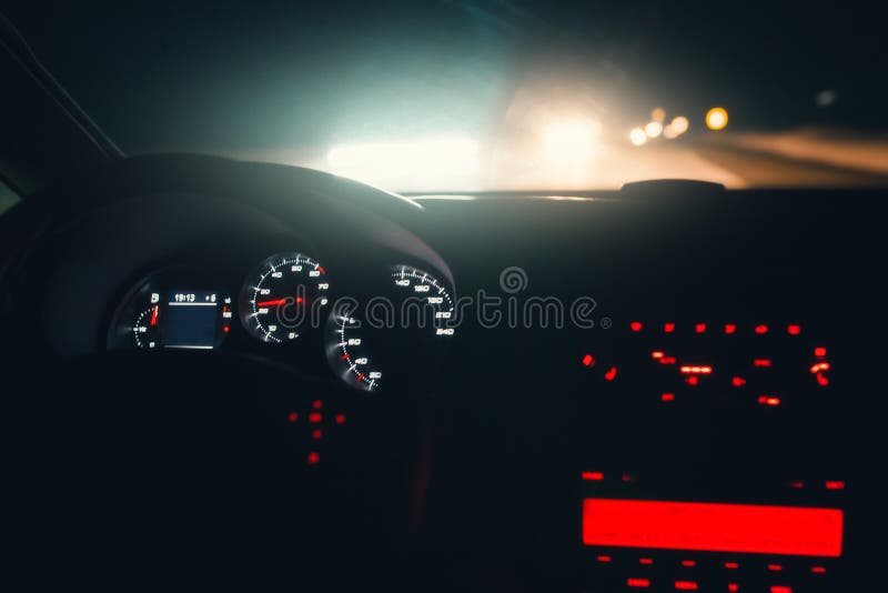 Drive A Car Inside Interior View Stock Photo Image Of