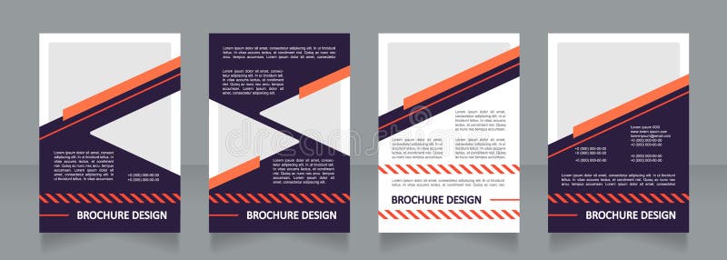 Driving courses blank brochure design stock illustration
