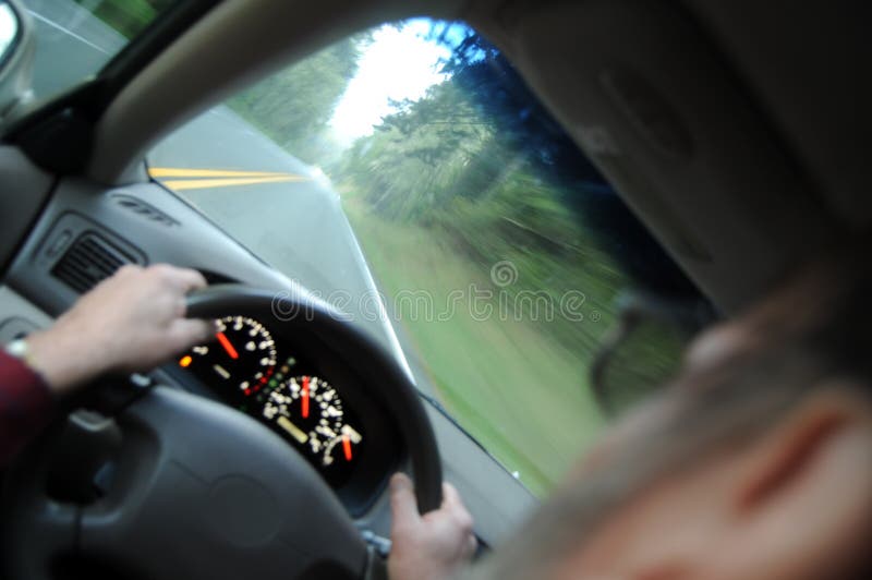 Driving Inside of a Car