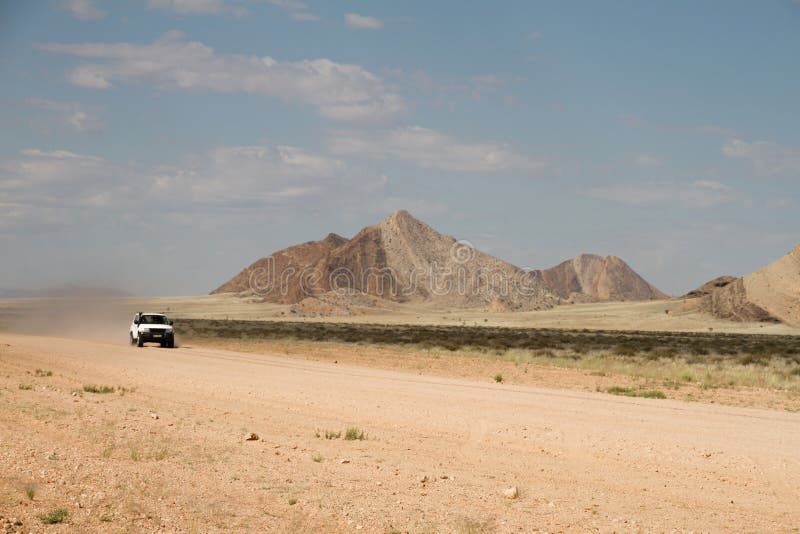 Namibian Dirt Road Heading into the Distance Stock Photo - Image of ...