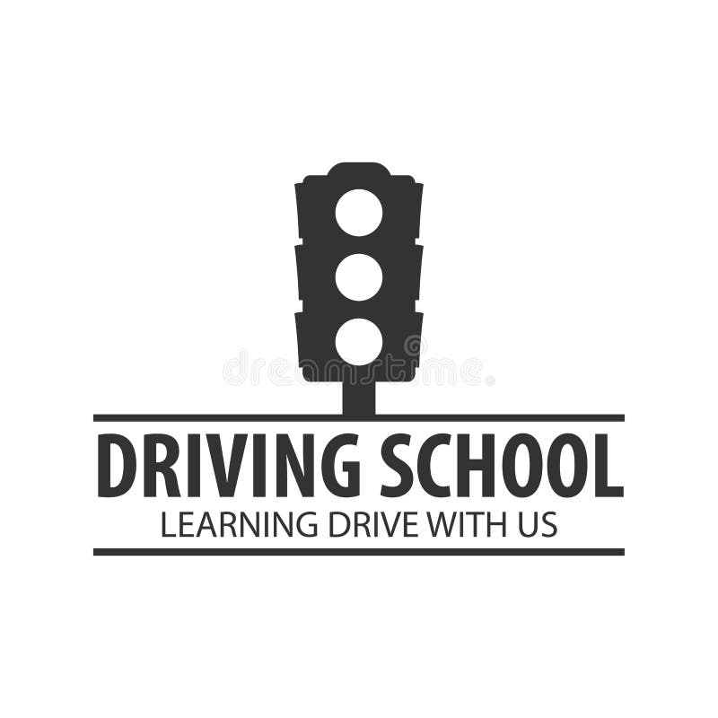 Driving School Logo and Emblem Template. Auto Education. Vector