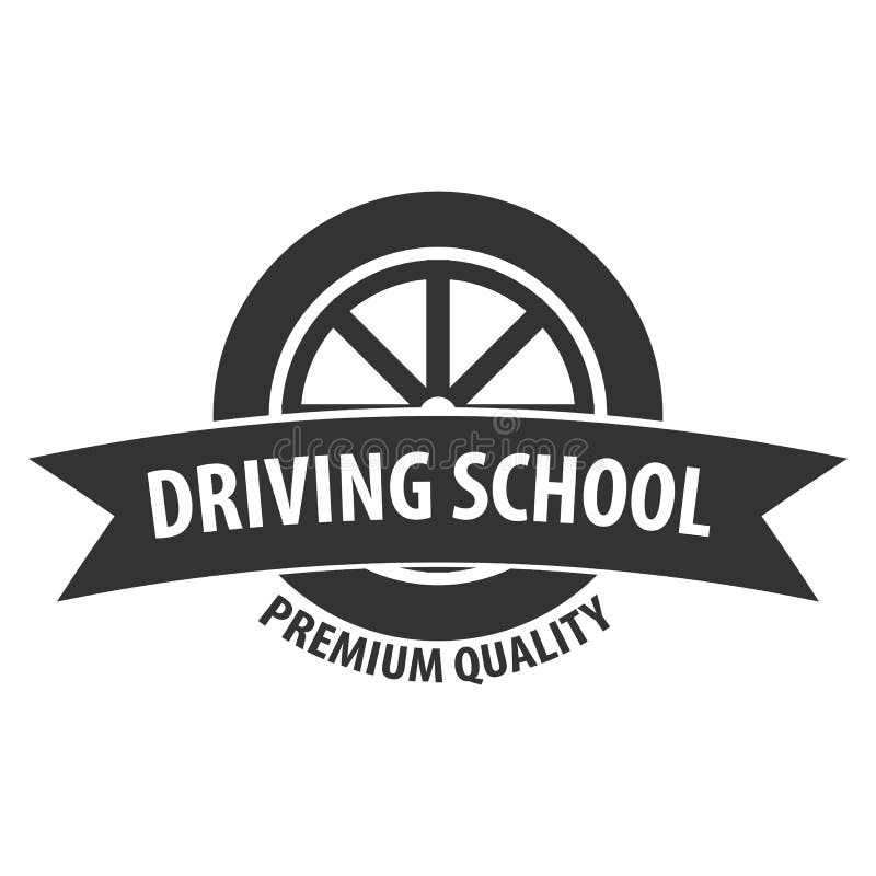 Driving School Logo and Emblem Template. Auto Education. Vector