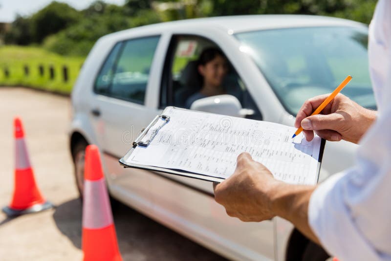 Driving test royalty free stock images