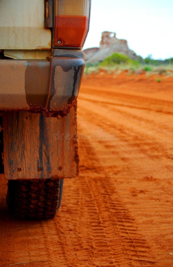 Driving to The Window, Simpson Desert stock photos