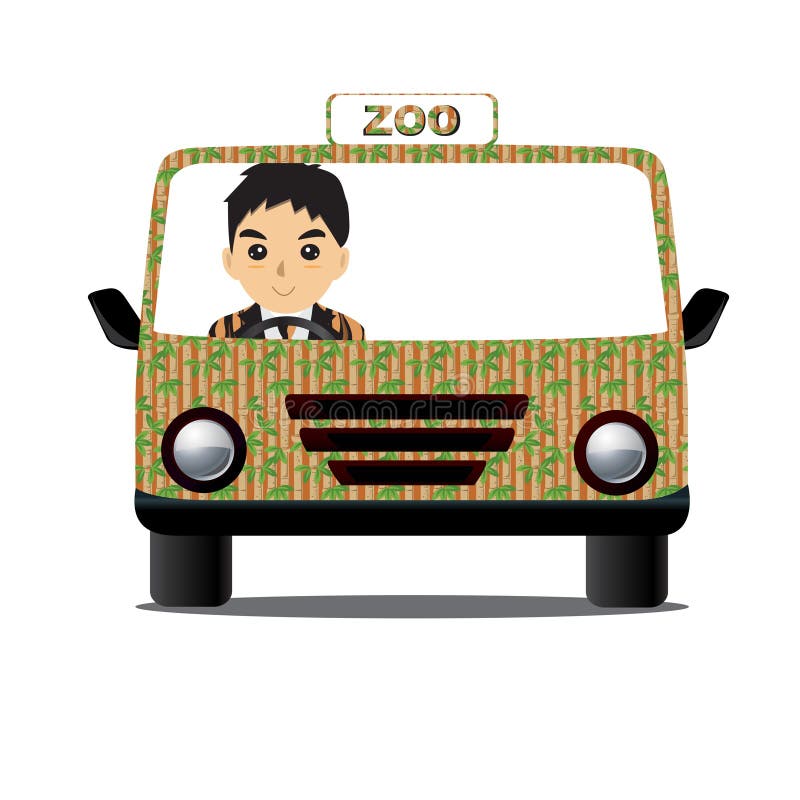 Driving Zoo stock vector. Illustration of isolated, animal 43565612