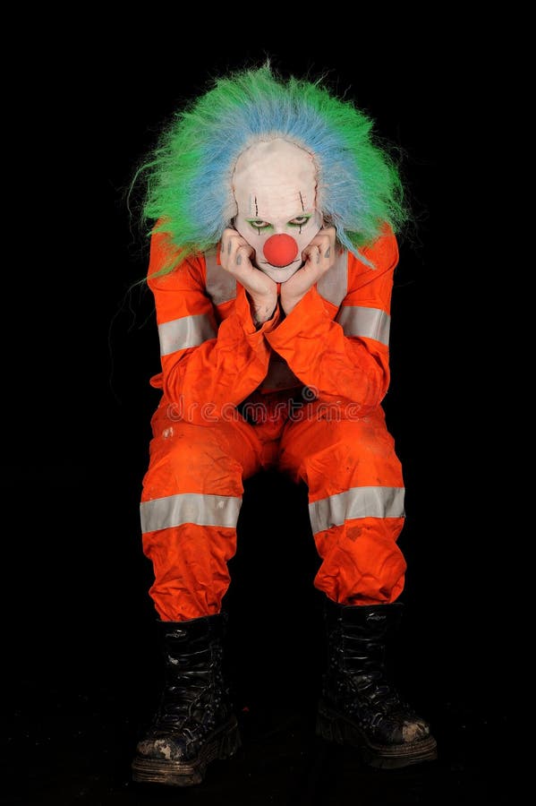 Droevige Clown stock fotografie Droevige Clown stock fotografie