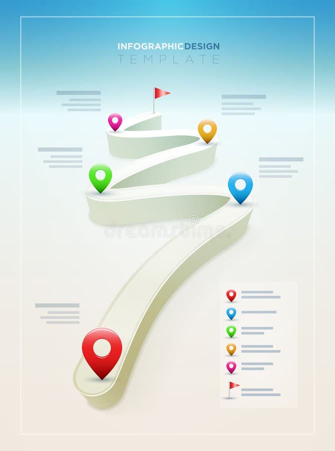 Drogowy Infographic projekta szablon ilustracji Drogowy Infographic projekta szablon ilustracji