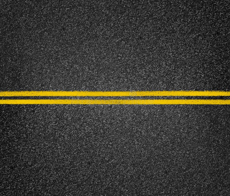Drogowy odgórny widok Asfaltowe autostrada koloru żółtego oceny