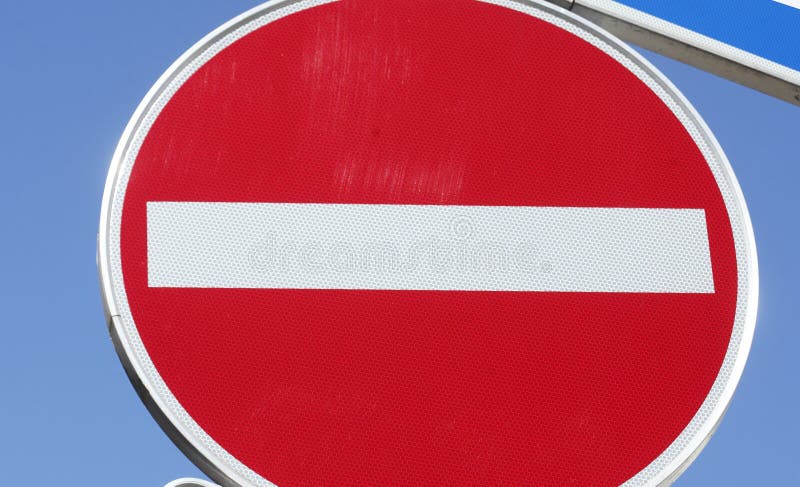 Drogowy znak żadny wejście, no wchodzić do obrazy stock Drogowy znak żadny wejście, no wchodzić do obrazy stock
