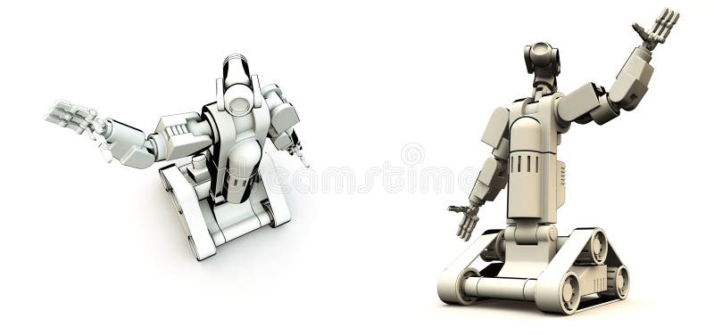 Droids Of The Future royalty free illustration