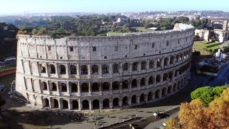 Drone de tir aérien rome colosseum