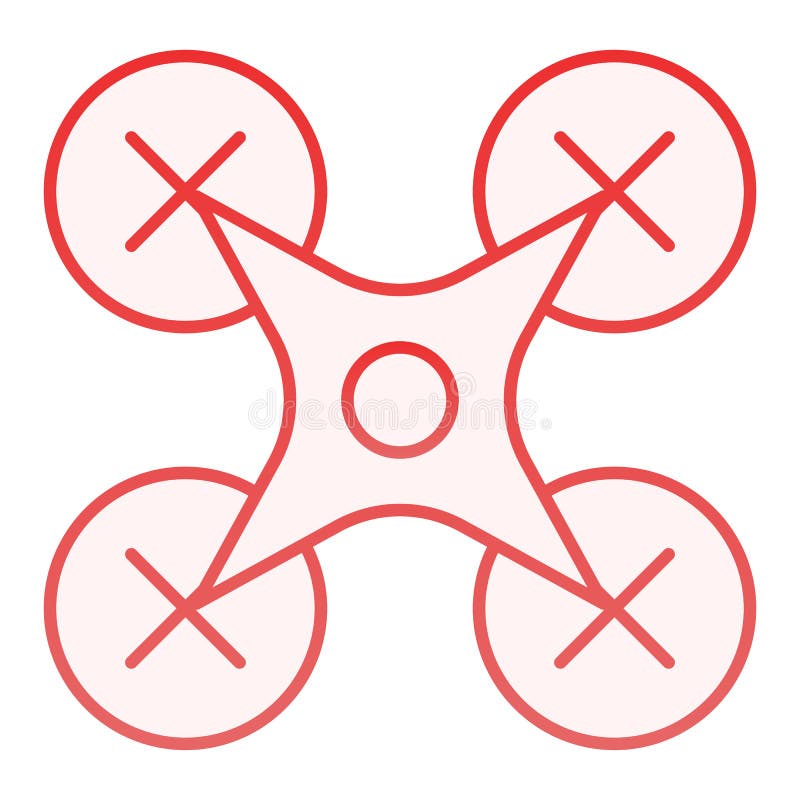 Drone flat icon. Aircraft red icons in trendy flat style. Copter gradient style design, designed for web and app. Eps 10 vector illustration Drone flat icon. Aircraft red icons in trendy flat style. Copter gradient style design, designed for web and app. Eps 10 vector illustration