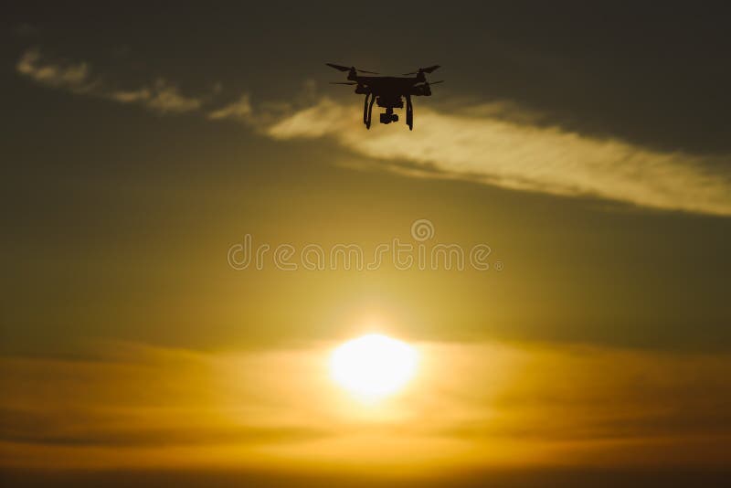 Drone flying royalty free stock image
