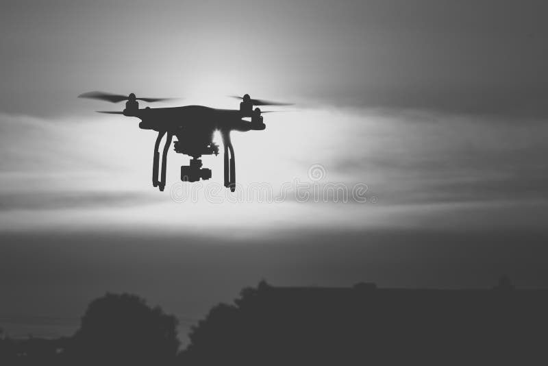 Drone flying royalty free stock photo
